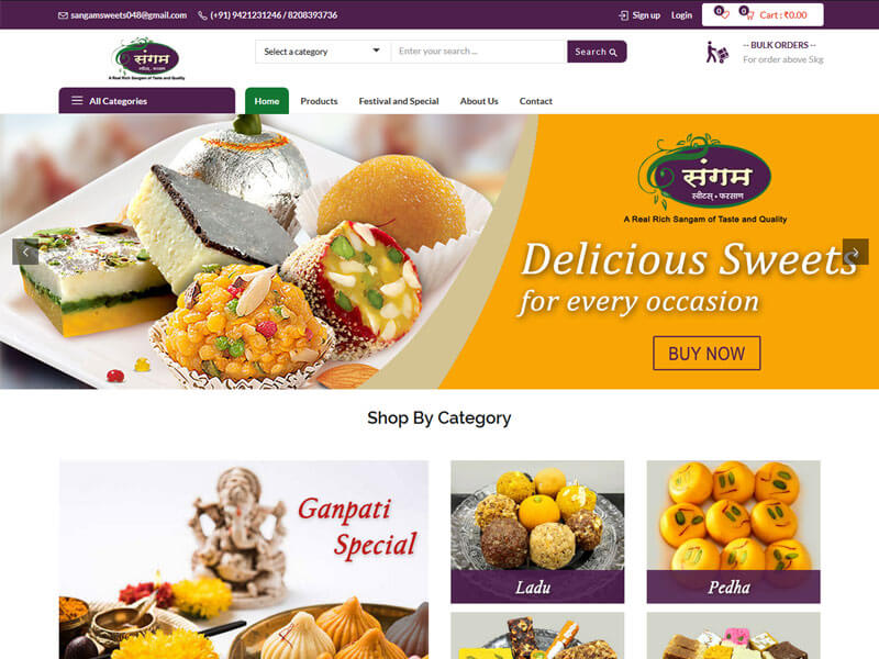 sangam-sweets-home